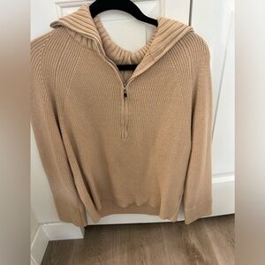 Quarter neck sweater